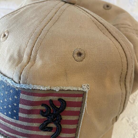 BROWNING Distressed Ball Cap Hat Men's Sz OS Trucker Casual Streetwear Sporty - Picture 2 of 8